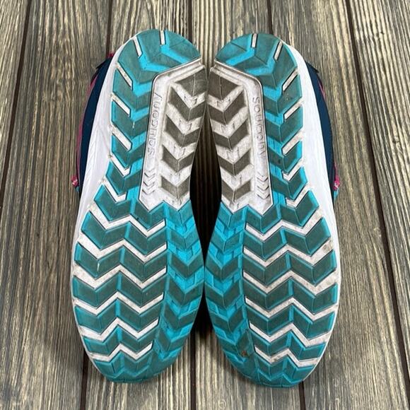 Saucony Dash Pink Teal Running Shoes Sneakers Girl Youth Y5 W6.5 SK167383 - Picture 6 of 7